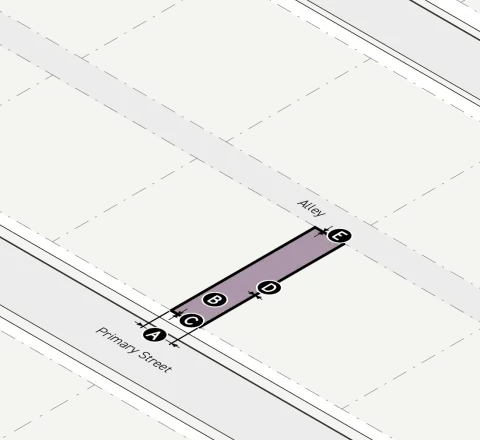 A map of a street with a purple line on it.

Description generated by AI