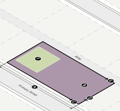 A purple and green square on a map.

Description generated by AI